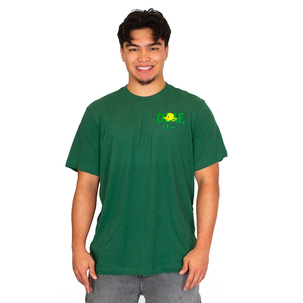 Classic Oregon O, Nike, Green, Crew Neck, Performance/Dri-FIT, Men, Unisex, Division Street, DOAF, Trees & Sneakers, T-Shirt, 1011232